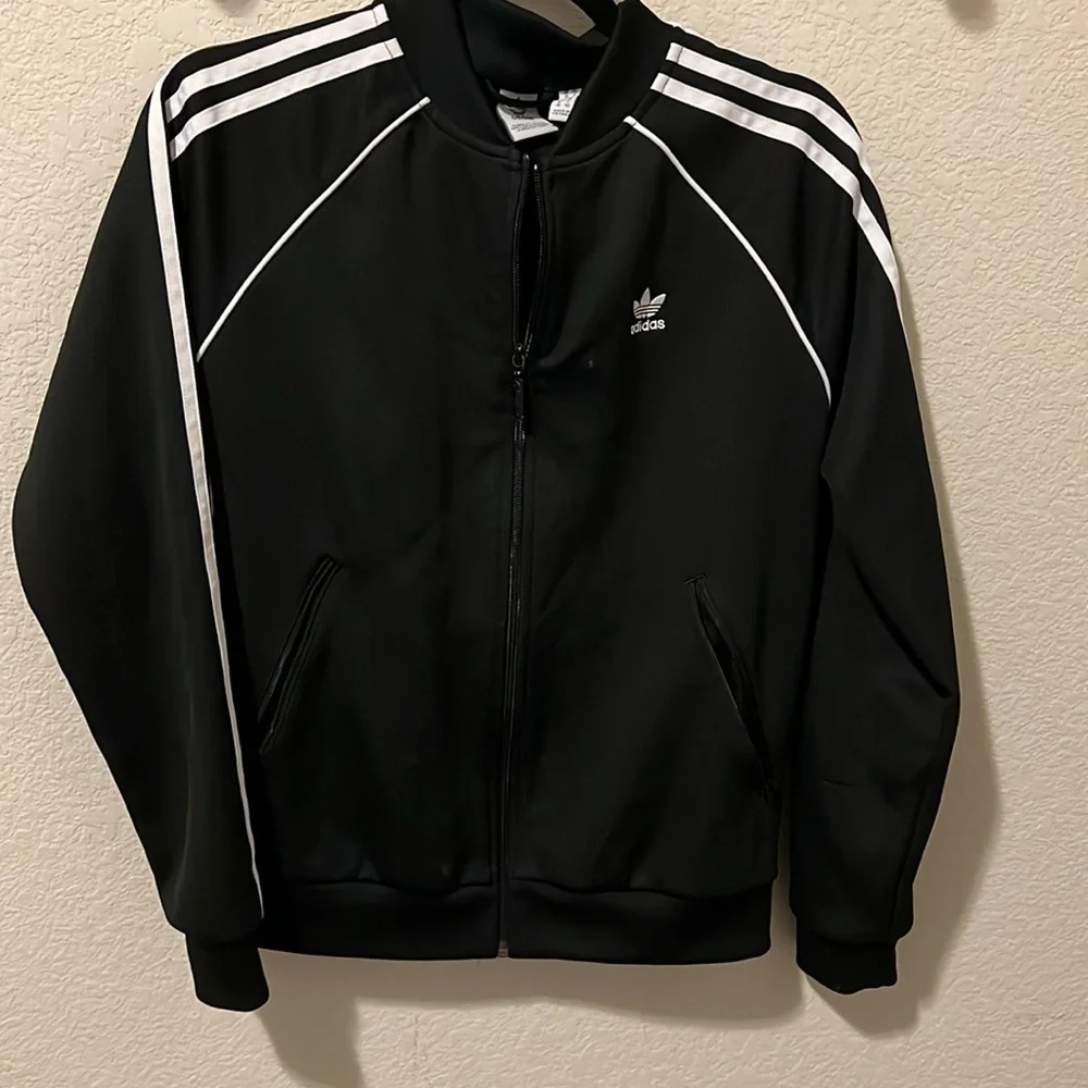 Adidas Track Suit Jacket Small white stripes